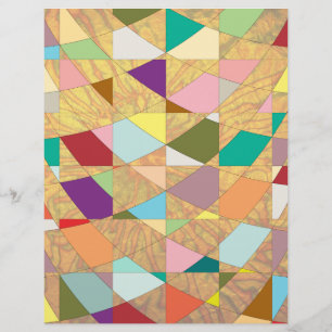 Abstrakt Colors Sun Burst Scrapbook Paper