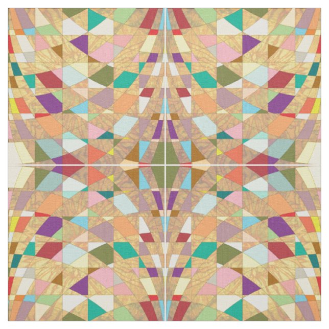 Abstrakt Colors Sun Burst Stoff (Muster)