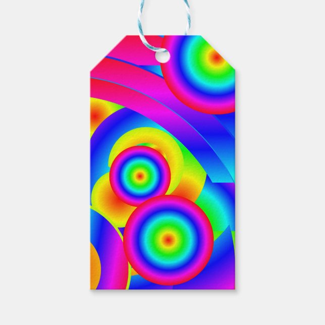 Abstrakt Comet Geschenkanhänger (Vorderseite)