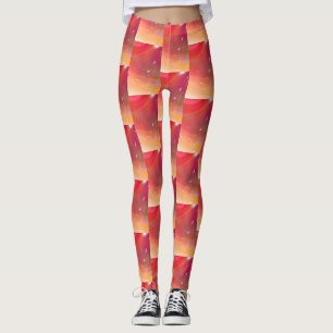 Abstrakt Corly Curly Wave Muster Leggings
