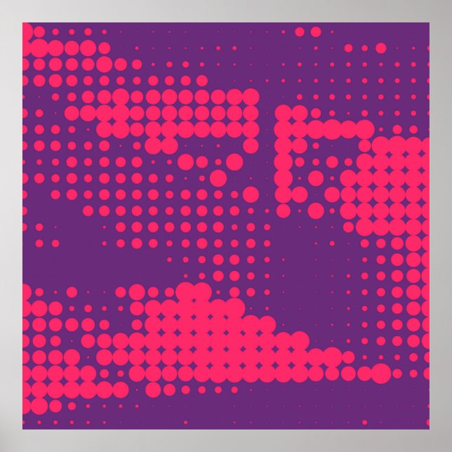 Abstrakt Creative Concept Comic Pop Art Blanche Poster (Vorne)