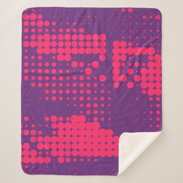 Abstrakt Creative Concept Comic Pop Art Blanche Sherpadecke (Vorderseite)