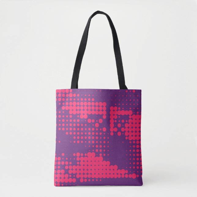 Abstrakt Creative Concept Comic Pop Art Blanche Tasche (Vorderseite)