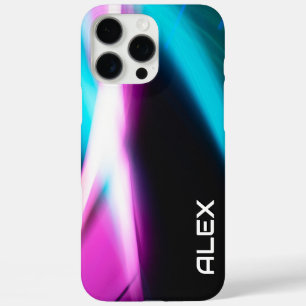 Abstrakt Cyan, Magenta & Black Dynamic iPhone Case