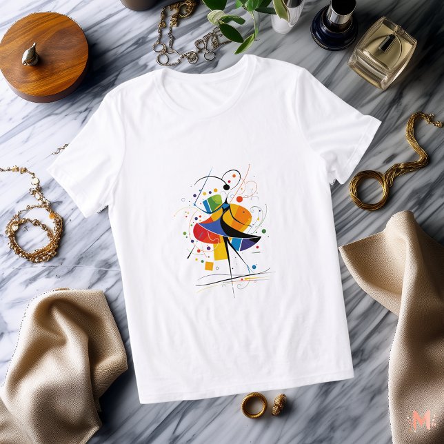 Abstrakt Dancer T - Shirt | Farbenfrohe künstleris (Von Creator hochgeladen)