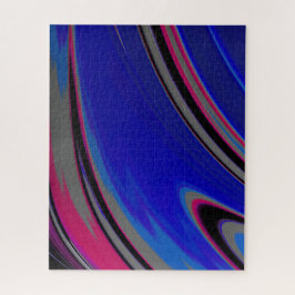 Abstrakt Dark Blue Gray Magenta Fraktal Swirl