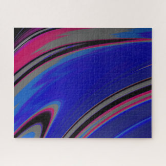 Abstrakt Dark Blue Gray Magenta Fraktal Swirl
