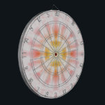 Abstrakt Dartscheibe<br><div class="desc">Helles,  weißes Pfirsich- und rosa abstraktes Design.</div>
