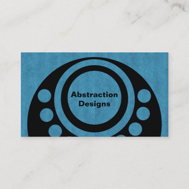 Abstrakt Dimension Visitenkarte, fett blau Visitenkarte (Vorderseite)