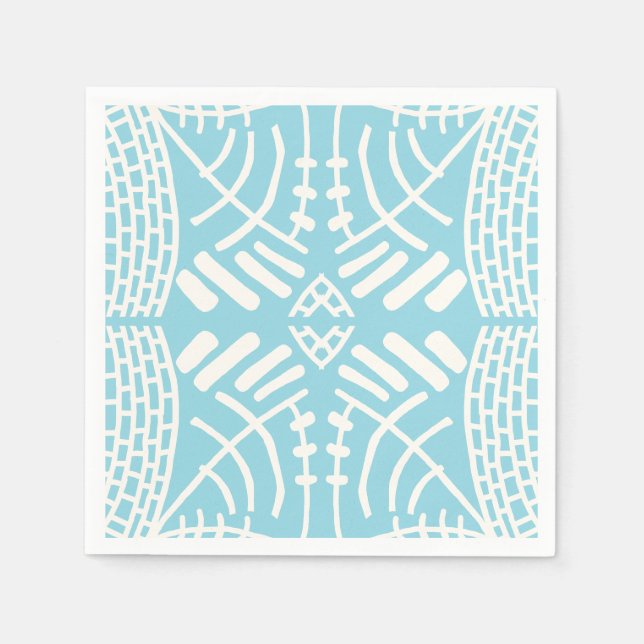 abstrakt doodle modern serviette (Vorderseite)