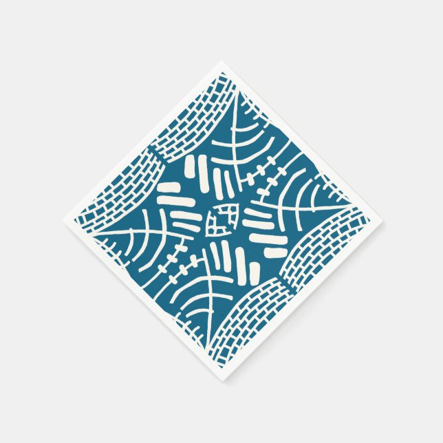 abstrakt doodle modern serviette (Ecke)