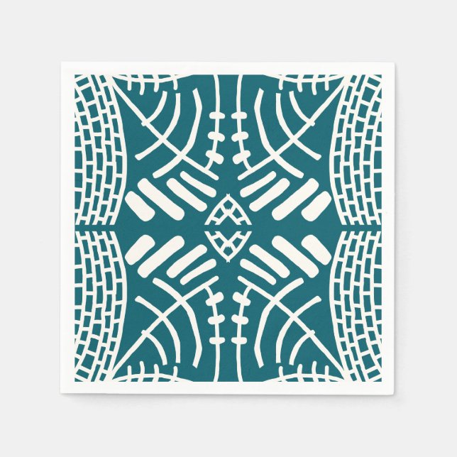 abstrakt doodle modern serviette (Vorderseite)