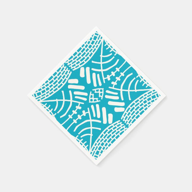 abstrakt doodle modern serviette (Ecke)