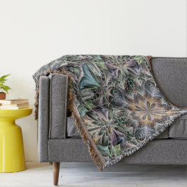 Abstrakt Dusty Succulent Garden Rosette Muster Decke