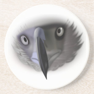 Abstrakt Eagle Face Sandstone Untersetzer