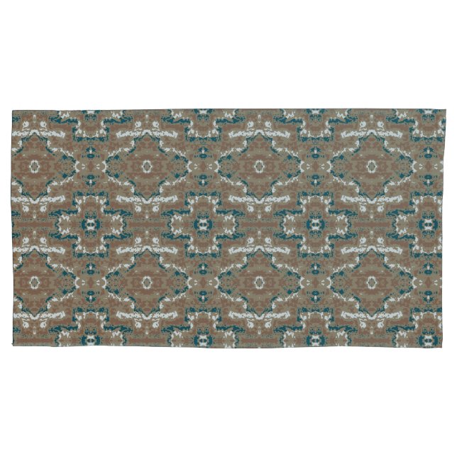 Abstrakt Earth Camouflage Brown Kissenbezug (Vorderseite-Links)