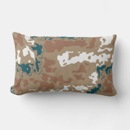 Abstrakt Earth Camouflage Brown Lendenkissen