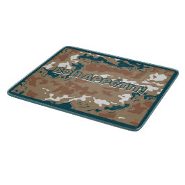 Abstrakt Earth Camouflage Brown Schneidebrett