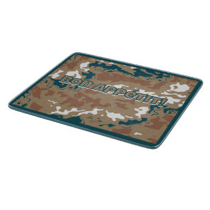 Abstrakt Earth Camouflage Brown Schneidebrett
