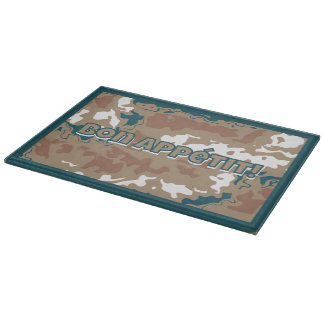 Abstrakt Earth Camouflage Brown Schneidebrett