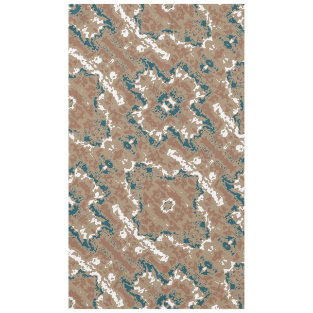 Abstrakt Earth Camouflage Brown Tischdecke (Vorderseite)
