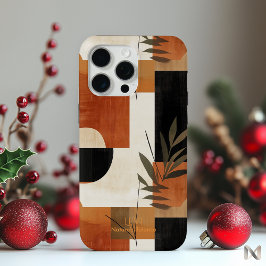 Abstrakt Earthy Botanical - Modernes Minimalistisc Case-Mate iPhone Hülle