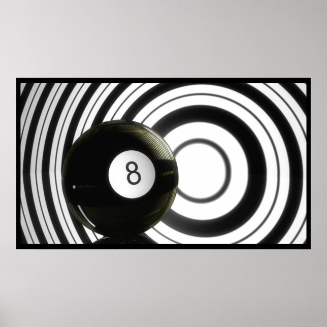 Abstrakt Eightball Poster (Vorne)