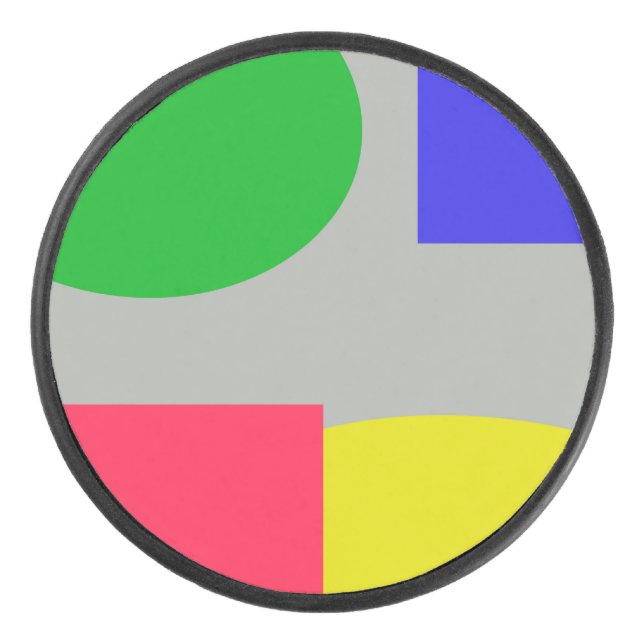 Abstrakt Eishockey Puck (Vorderseite)