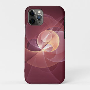 Abstrakt Elegante Modernes Wine Rotes Fraktal Case-Mate iPhone Hülle