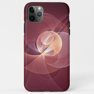 Abstrakt Elegante Modernes Wine Rotes Fraktal Case-Mate iPhone Hülle