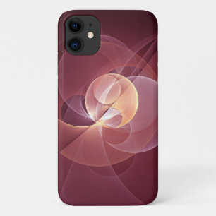 Abstrakt Elegante Modernes Wine Rotes Fraktal Case-Mate iPhone Hülle