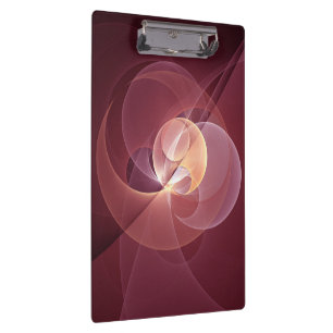 Abstrakt Elegante Modernes Wine Rotes Fraktal Klemmbrett