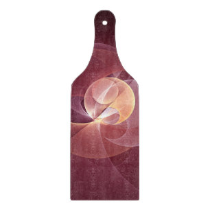 Abstrakt Elegante Modernes Wine Rotes Fraktal Schneidebrett