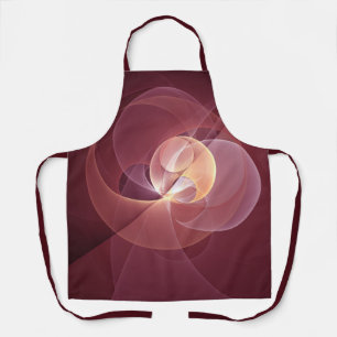 Abstrakt Elegante Modernes Wine Rotes Fraktal Schürze