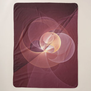 Abstrakt Elegante Modernes Wine Rotes Fraktal Sherpadecke