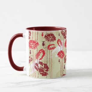 Abstrakt Eleganz Blumenmuster 2 Tasse