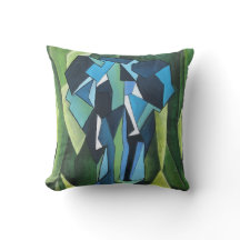 Abstrakt Elephant Cushion