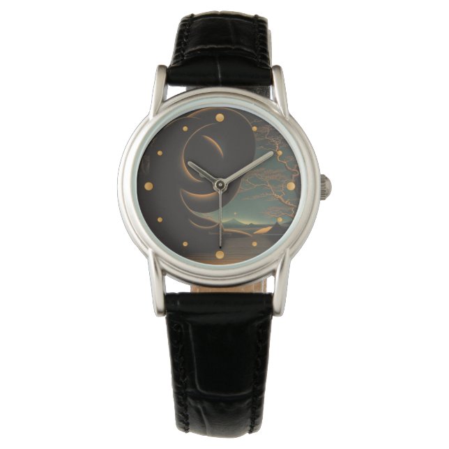 Abstrakt Enso Watch Armbanduhr (Vorderseite)