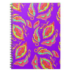 abstrakt,Farbe,Muster,indisch,Mandala,lila Notizblock