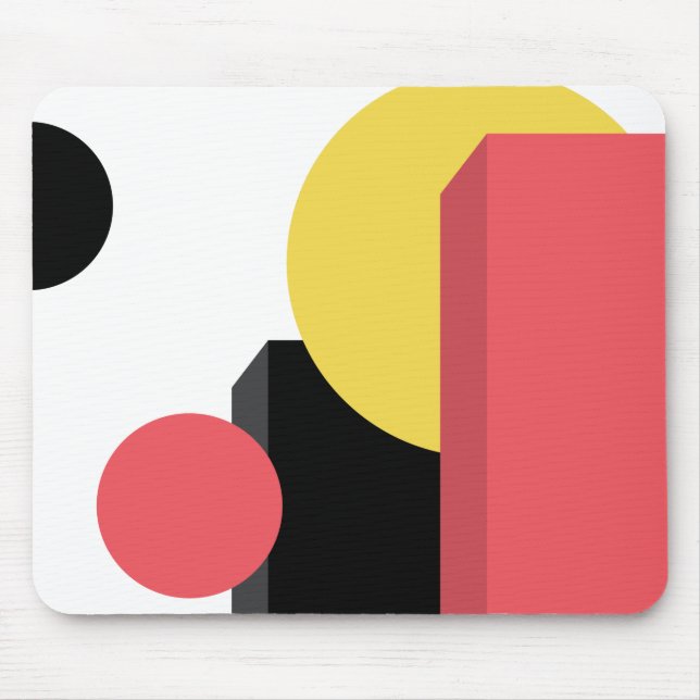 Abstrakt, farbenfroh, modern, einfach, lebendig mousepad (Vorne)