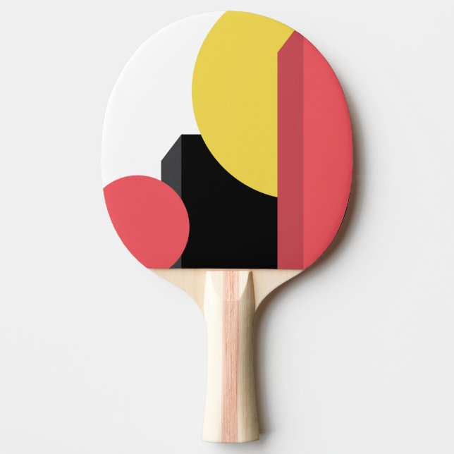 Abstrakt, farbenfroh, modern, einfach, lebendig tischtennis schläger (Vorderseite)