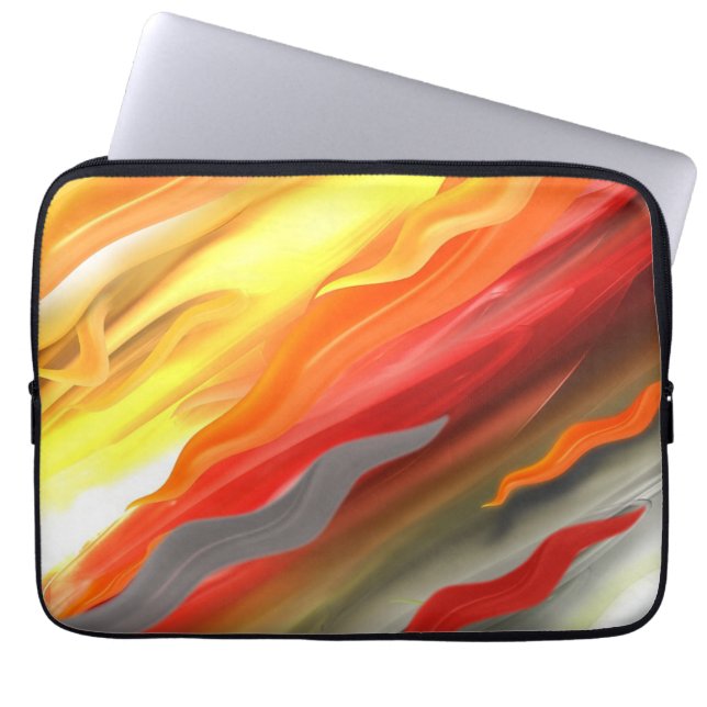 Abstrakt farbig laptopschutzhülle (Vorderseite)