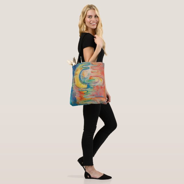 Abstrakt farbig tasche (Am Model)