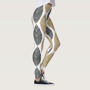 Abstrakt Feathers Muster Leggings
