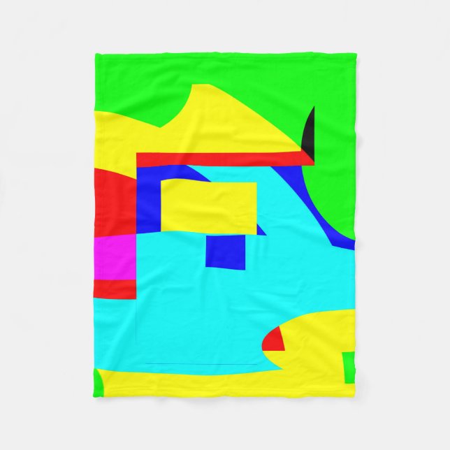 Abstrakt Fleecedecke (Vorderseite)