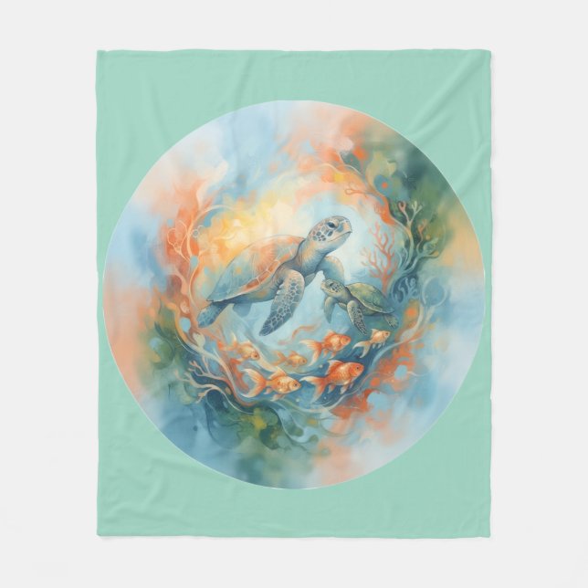 Abstrakt  fleecedecke (Vorderseite)
