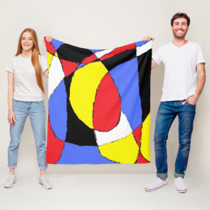 Abstrakt Fleecedecke