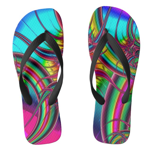 Abstrakt Flip Flops (Fußbett)