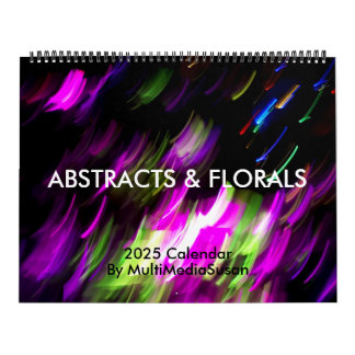 Abstrakt & floral 2025 Calendar - MultiMediaSusan Kalender