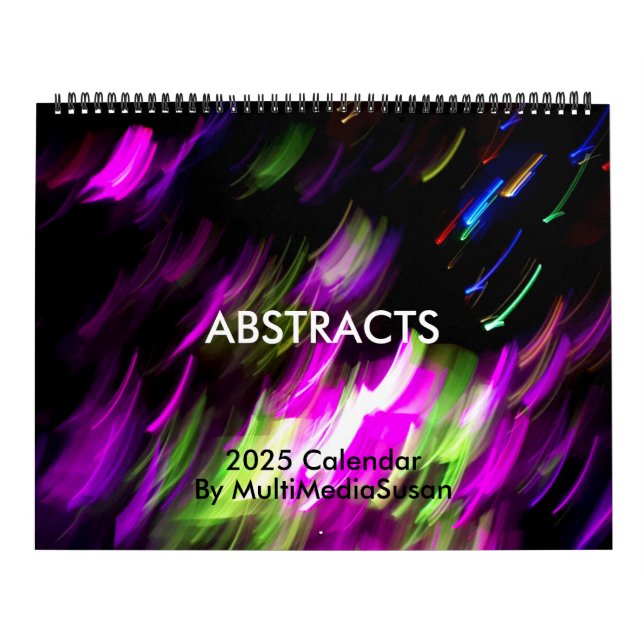 Abstrakt & floral 2025 Calendar - MultiMediaSusan Kalender (Titelbild)